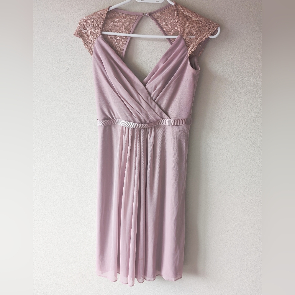 David's bridal bridesmaid mini dress